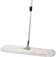 Commercial Dust Mop – 30 Inch Floor Sweeper for Hardwood, Reusable Cotton Mop Head, Extendable Handle, Dry Mop for Floor Cleaning & Janitorial Supplies