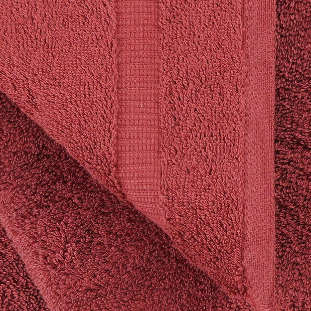 Premium Cotton Super Soft and Absorbent Turkish Towels (4-Piece, 30X60 Inches Extra Large Bath Towels, Cranberry)