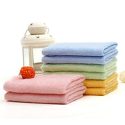 Small Square Towel 30X30Cm Kindergarten Pure Bamboo Fiber Small Towel Children'S Face Towel Saliva Towel