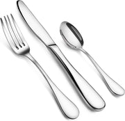 59380 Rain 18/10 Stainless Steel Flatware 36-Piece Set, Service of 12