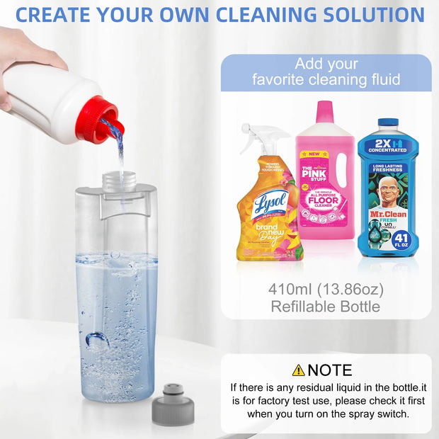 Spray Mop for Floor Cleaning Wet Dry Mop with 2 Refillable Bottle 4 Washable Pads