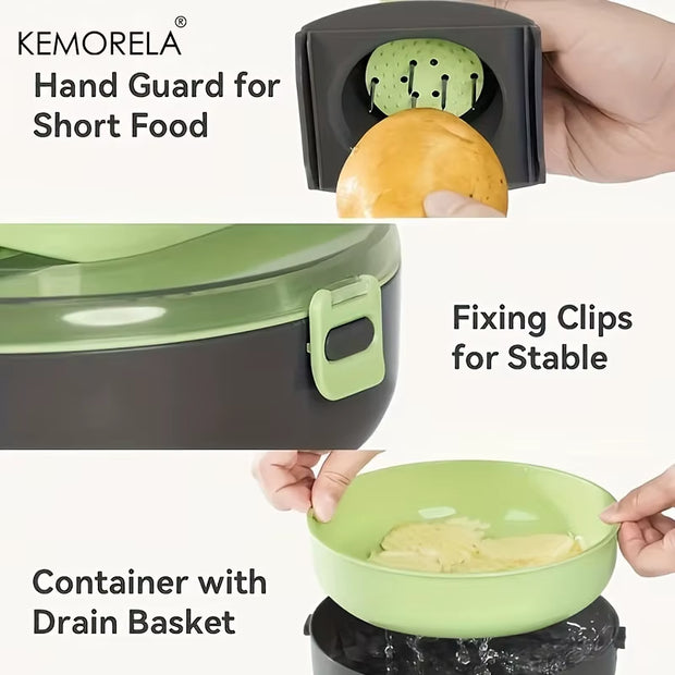 15 in 1 Vegetable Chopper Fruit Slicer Set - Stainless Steel Vegetable Cutter for Onions Potatoes Kitchen Gadget