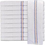 100% Cotton Triple Stripe Super Bar Mop Kitchen Towels (24-Pack, 16X19 In)