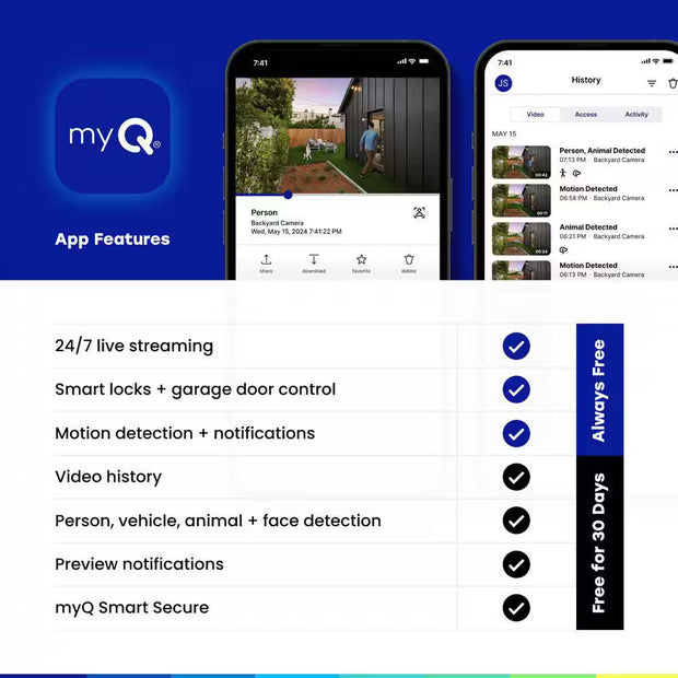 Myq Smart Outdoor Wired Security Camera