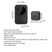 Wifi Smart Audio Doorbell Camera 2-Way Audio Wireless Visual Intercom Doorbell with Remote Monitor Indoor Outdoor Surveillance