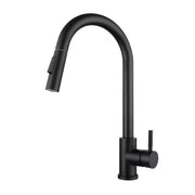 Stainless Steel Kitchen Pull-Out Faucet Hot and Cold Rotate Retractable Kitchen Sink Faucet