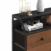 8 Drawer Wood Top Storage Dresser W/2 Drawer Organizers, Espresso