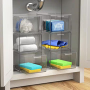 Stackable Acrylic Drawers - Clear Make up Organizers for Vanity