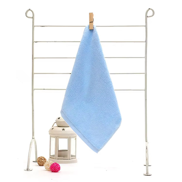 Small Square Towel 30X30Cm Kindergarten Pure Bamboo Fiber Small Towel Children'S Face Towel Saliva Towel