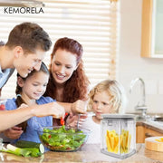 Multifunctional Manual French Fry Machine with Replaceable Blades for Kitchen Dicing and Cutting Potatoes Cucumbers and Onions