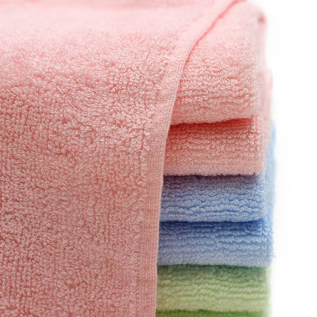 Small Square Towel 30X30Cm Kindergarten Pure Bamboo Fiber Small Towel Children'S Face Towel Saliva Towel