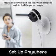 Glimpse 1080P HD Smart Camera - Indoor Home Security Camera - No Hub Required - Motion Detection Camera (2-Pack)