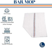 100% Cotton Triple Stripe Super Bar Mop Kitchen Towels (24-Pack, 16X19 In)