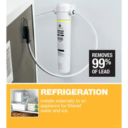 In-Line Water Filtration System for Refrirators or Icemakers