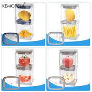 Multifunctional Manual French Fry Machine with Replaceable Blades for Kitchen Dicing and Cutting Potatoes Cucumbers and Onions