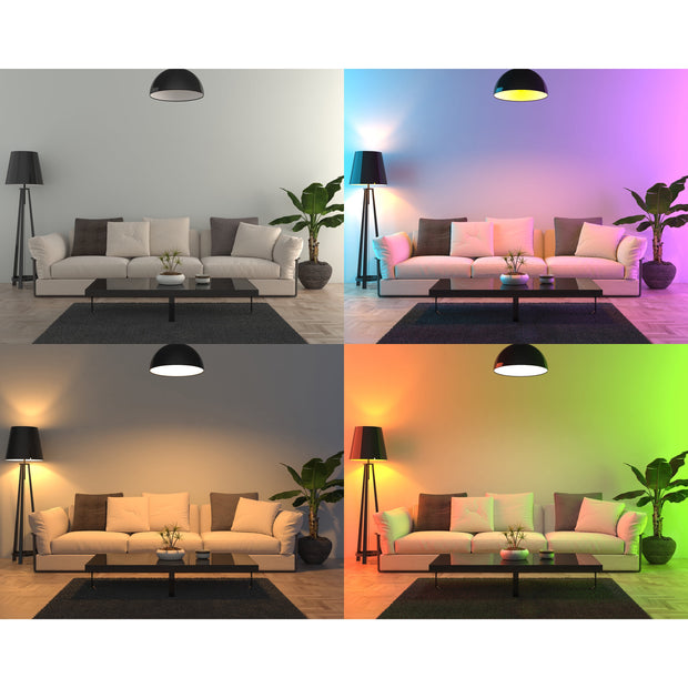 4" White Gimbal Trim Color Selectable Recessed LED Light 8W (50W Eq) Alexa/Google