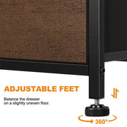 8 Drawer Wood Top Storage Dresser W/2 Drawer Organizers, Espresso