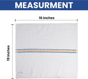 100% Cotton Triple Stripe Super Bar Mop Kitchen Towels (24-Pack, 16X19 In)