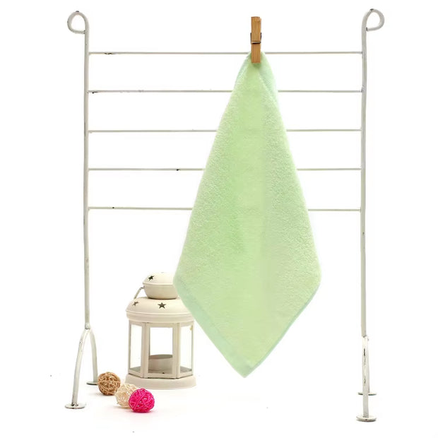 Small Square Towel 30X30Cm Kindergarten Pure Bamboo Fiber Small Towel Children'S Face Towel Saliva Towel