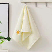 Towel Embroidery Pattern Cotton Towel Lovely Soft Absorbent Bath Towel Thickened Couple Bath Towel