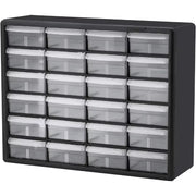 10724 24-Drawer Plastic Drawer Storage Cabinet for Garage Organization, Lego Storage, Teacher Toolbox, Makeup Organizer