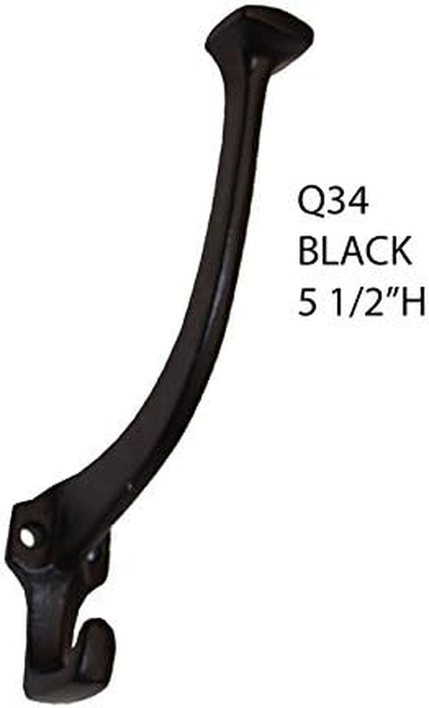 Mission Style Coat Rack Wall Mount with Shelf - 51.5" Coat, Towel, or Hat Rack - Coat Hanger Wall Mount with 5 Iron Coat Hooks - Solid Wood (Oak Wood, Michaels Stain)