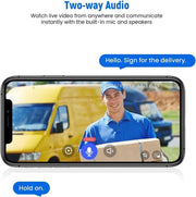 Wireless Doorbell Camera with Chime, Video Doorbell Security Camera with Batteri